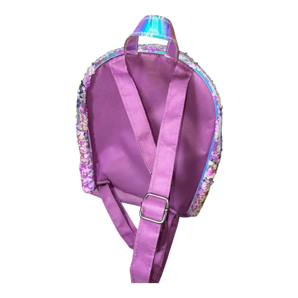 JUSTICE Sequin backpack, purple, Pink & Blue.‎